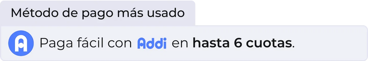 Paga fácil con Addi en hasta 6 cuotas